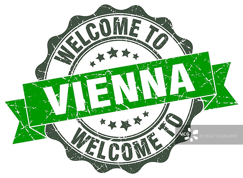 维也纳圆带印章图片素材