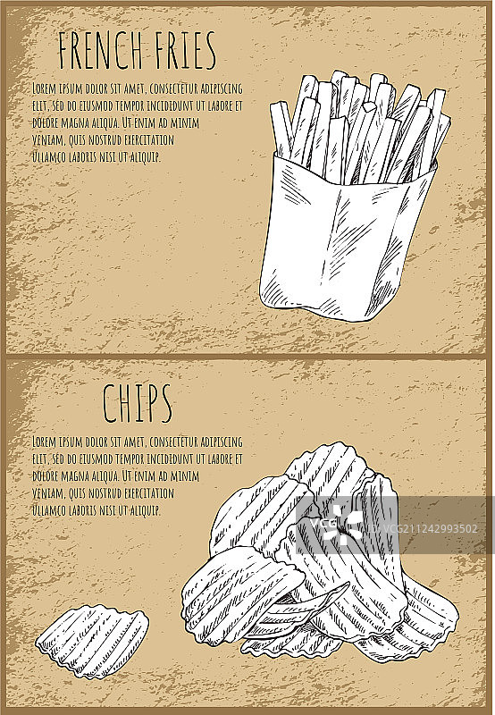薯条快餐海报图片素材
