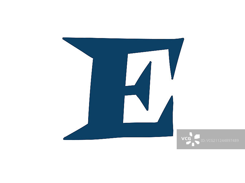 拉丁字母e标志为公司图标为图片素材