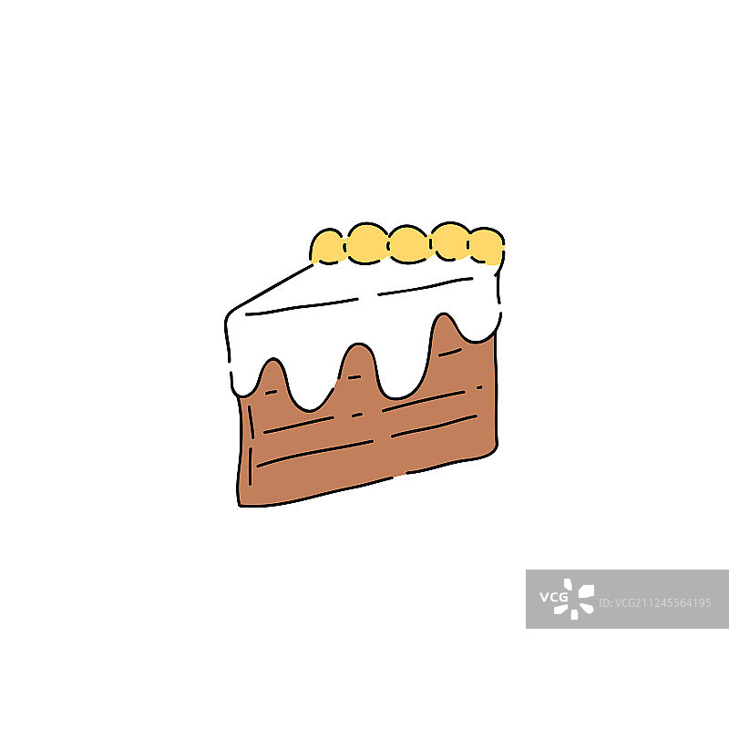 甜蜜和平的巧克力蛋糕画图片素材