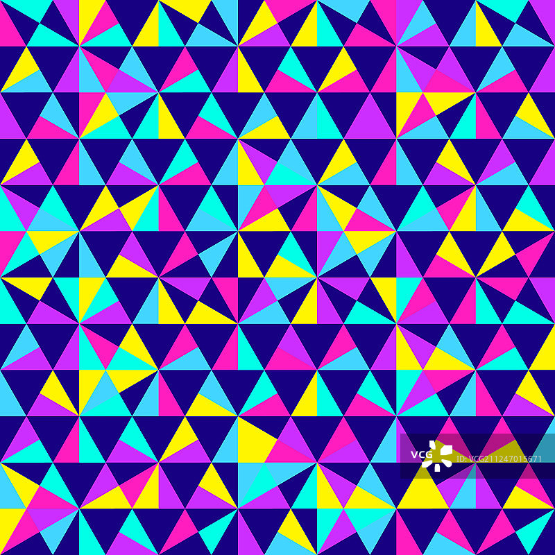 抽象几何图案霓虹色彩图片素材