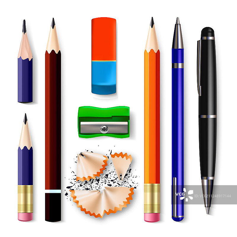 钢笔，铅笔，文具，削尖图片素材