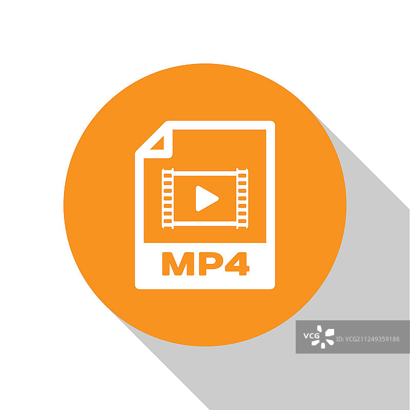 白色mp4文件文件图标下载mp4按钮图片素材