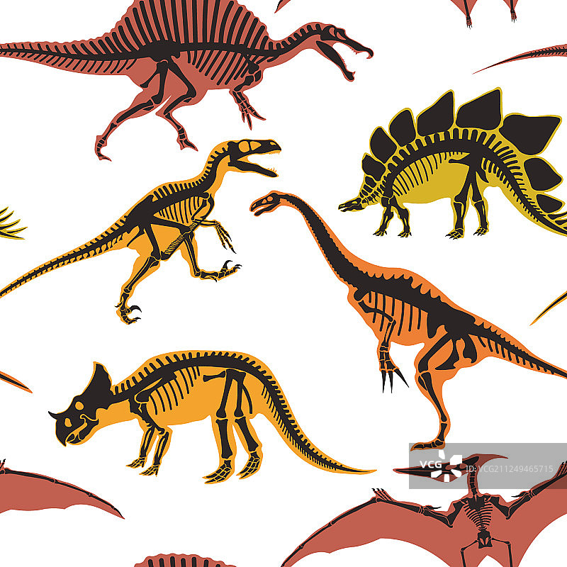 恐龙和翼手龙类动物图片素材
