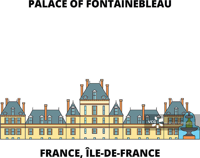 法兰西岛-法兰西宫和公园图片素材