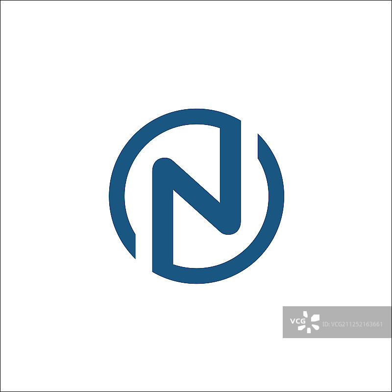 首字母n圆标志模板字母n圆图片素材