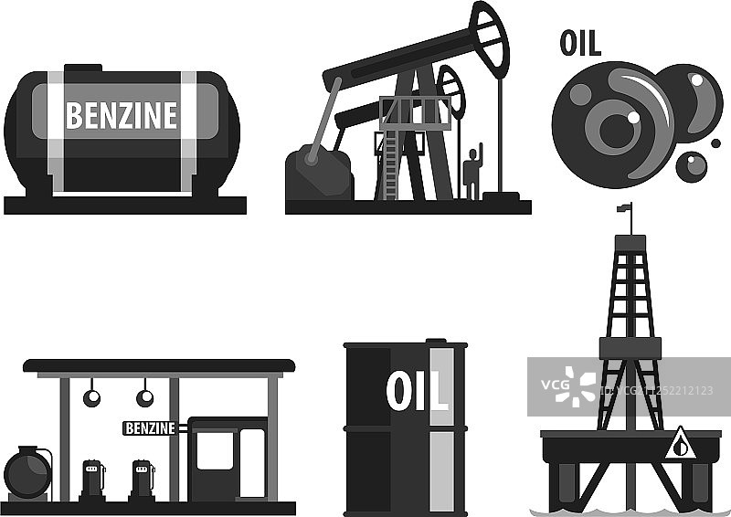 石油工业生产集汽油加工图片素材