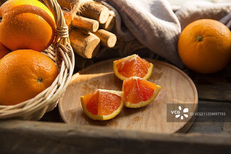 美味橙子水果静物图片素材