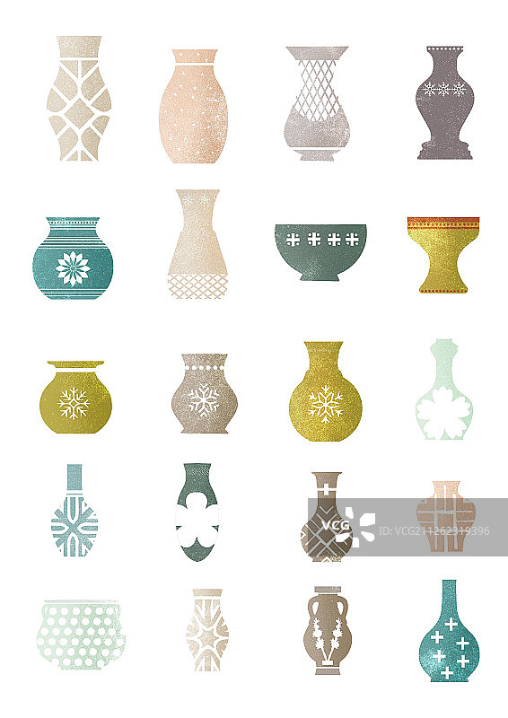 古典纹理花瓶图片素材
