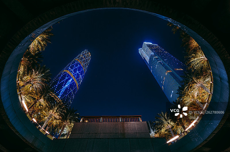 珠江夜景城市风光图片素材