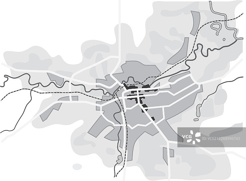 城市地图-导航旅游路线指南图图片素材
