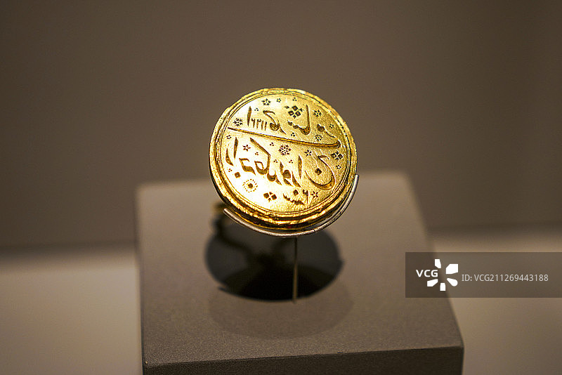 卡塔尔多哈伊斯兰艺术博物馆展品 迈索尔的皇家印章图片素材