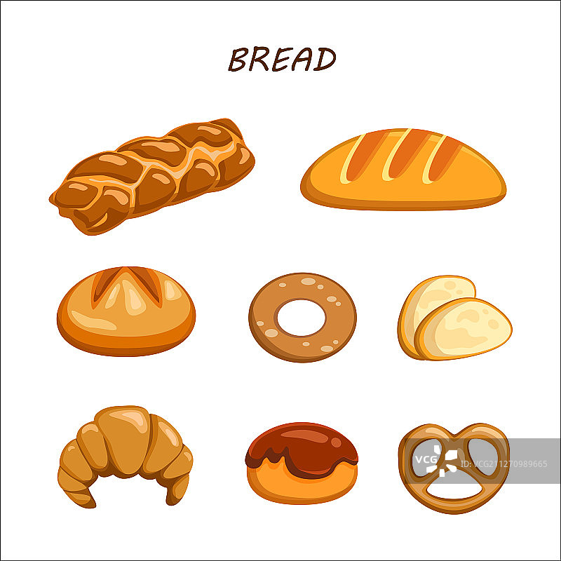 黑麦，全麦面包和小麦面包，甜面包图片素材