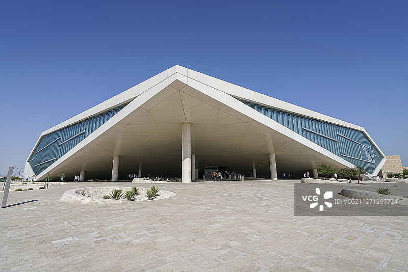 卡塔尔多哈教育城国家图书馆图片素材
