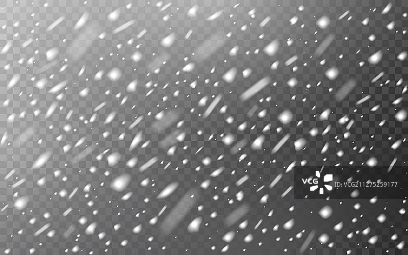 雪花飘落在透明的圣诞背景图片素材