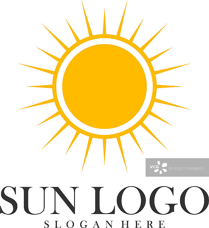 太阳标志设计模板图标符号图片素材
