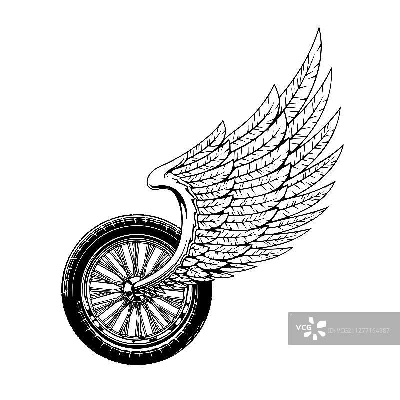 飞轮摩托车拉力赛标志图片素材