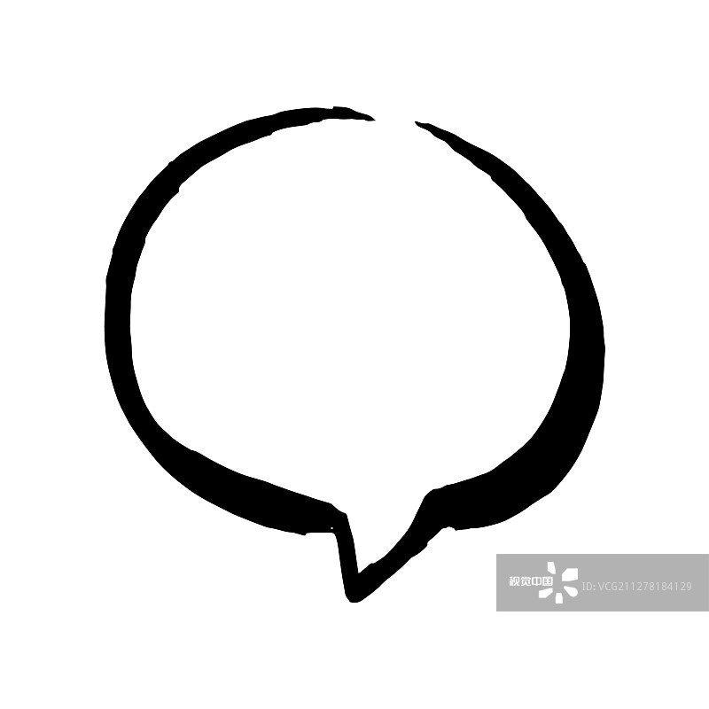 对话框聊天气泡上的白色图片素材