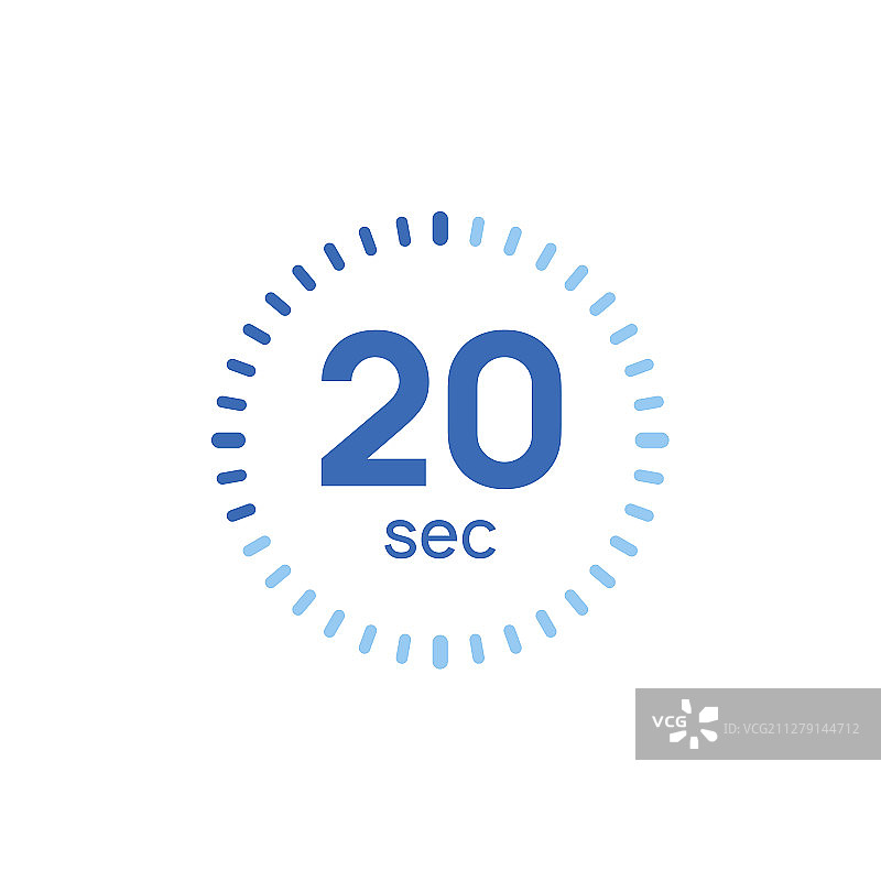 20秒计时器时钟20秒秒表图标图片素材