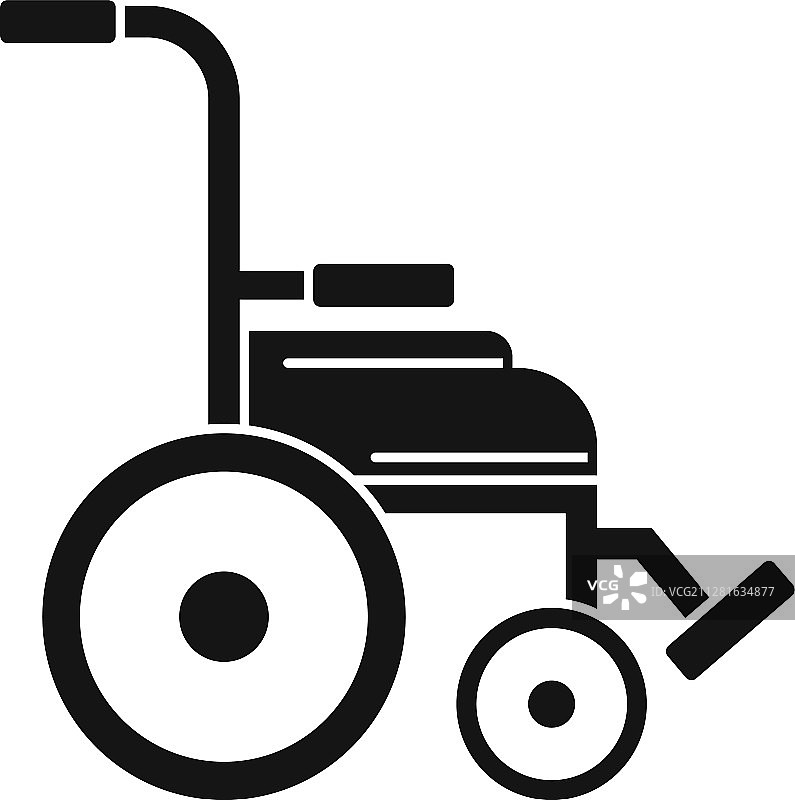 安全轮椅图标简单的风格图片素材