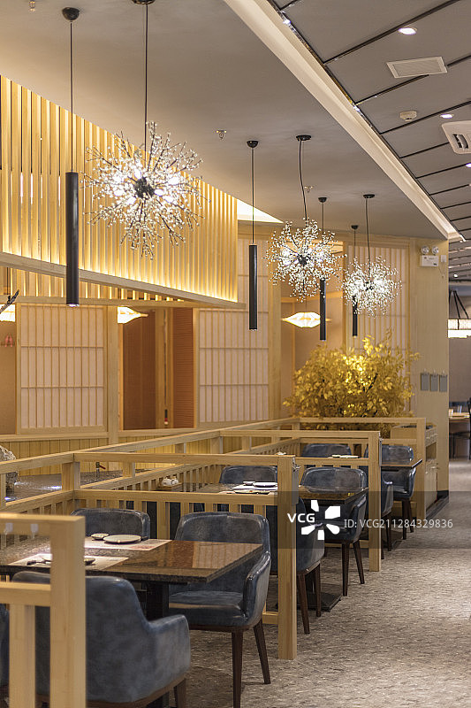 日本料理餐厅内部环境空间图片素材