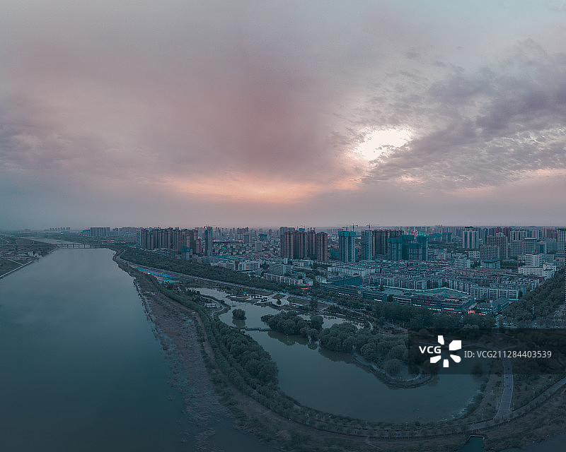 咸阳滨河湿地中心图片素材