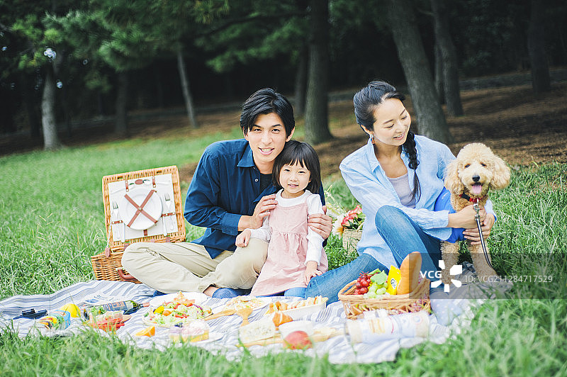 野餐的家庭图片素材