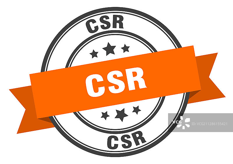 CSR标签csrround band sign CSR stamp图片素材