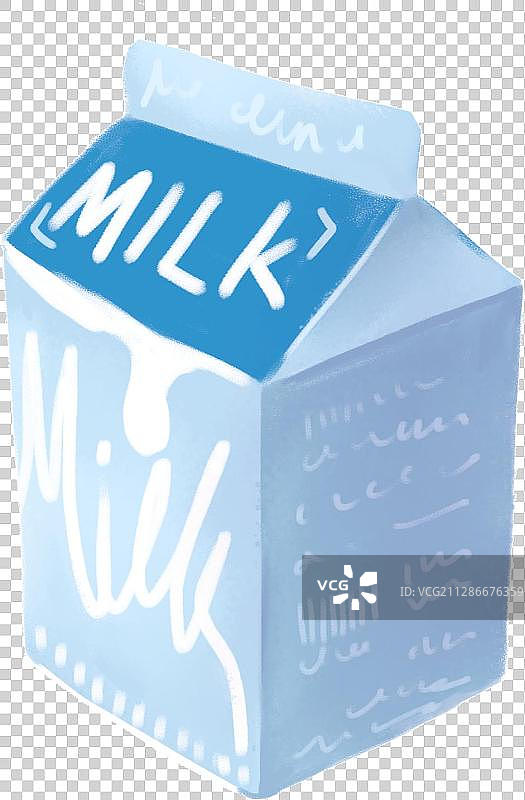一盒纸盒包装的牛奶图片素材