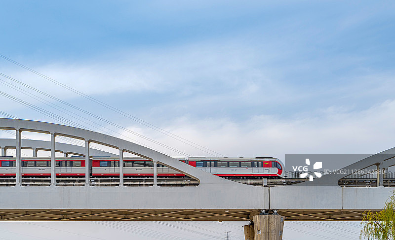 北京地铁S1线图片素材