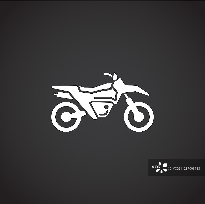 摩托车相关图标的背景图形图片素材