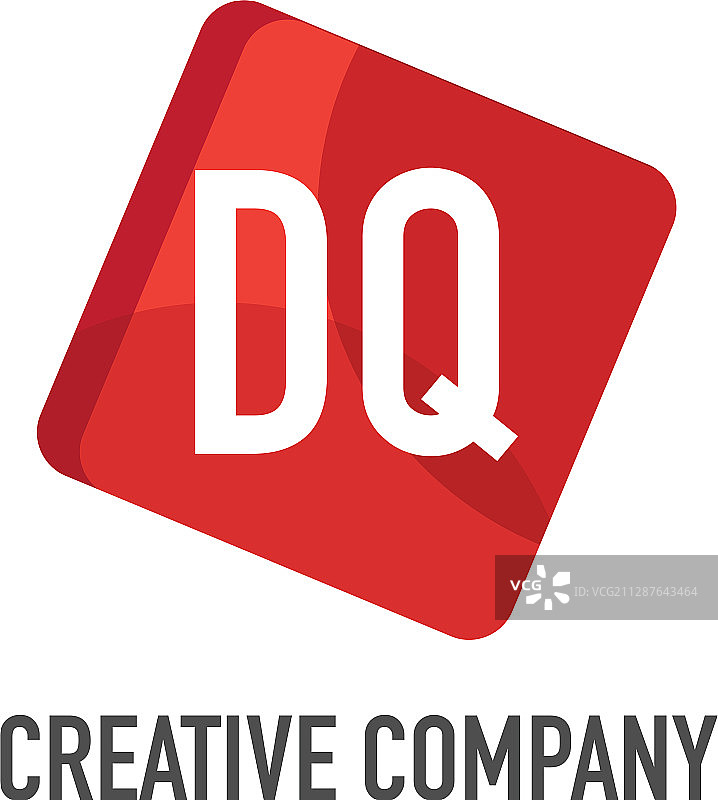 首字母dq标志模板设计图片素材