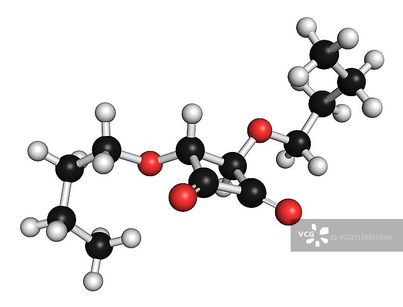 方酸二丁酯药物分子图片素材