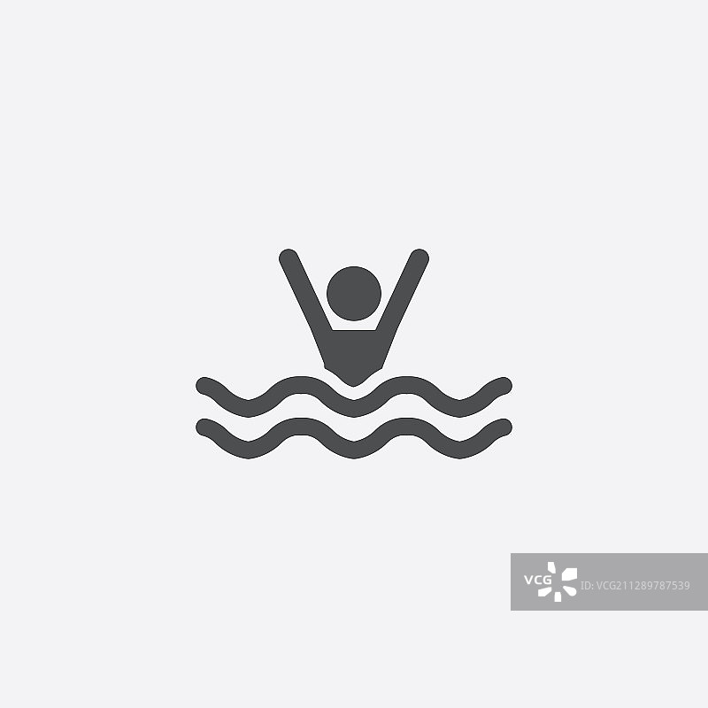 溺水男子图标图片素材