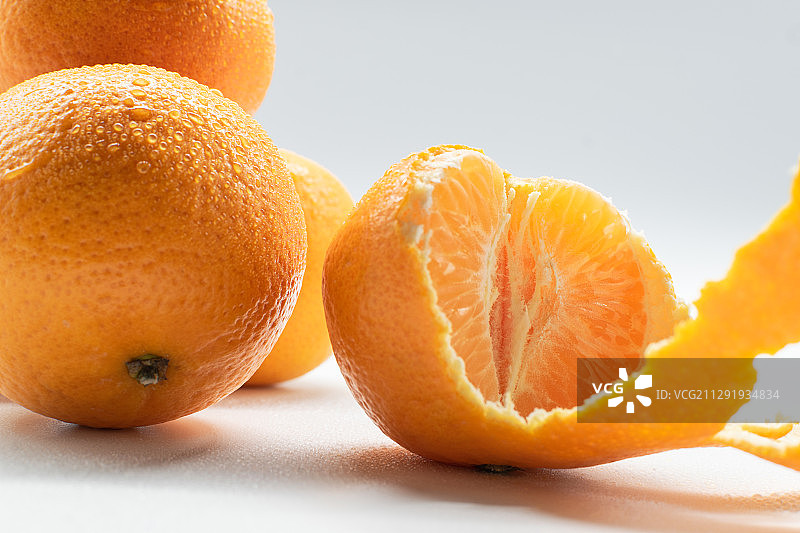 影棚拍摄的橘子图片素材