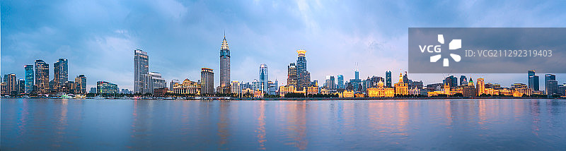 上海外滩全景图片素材