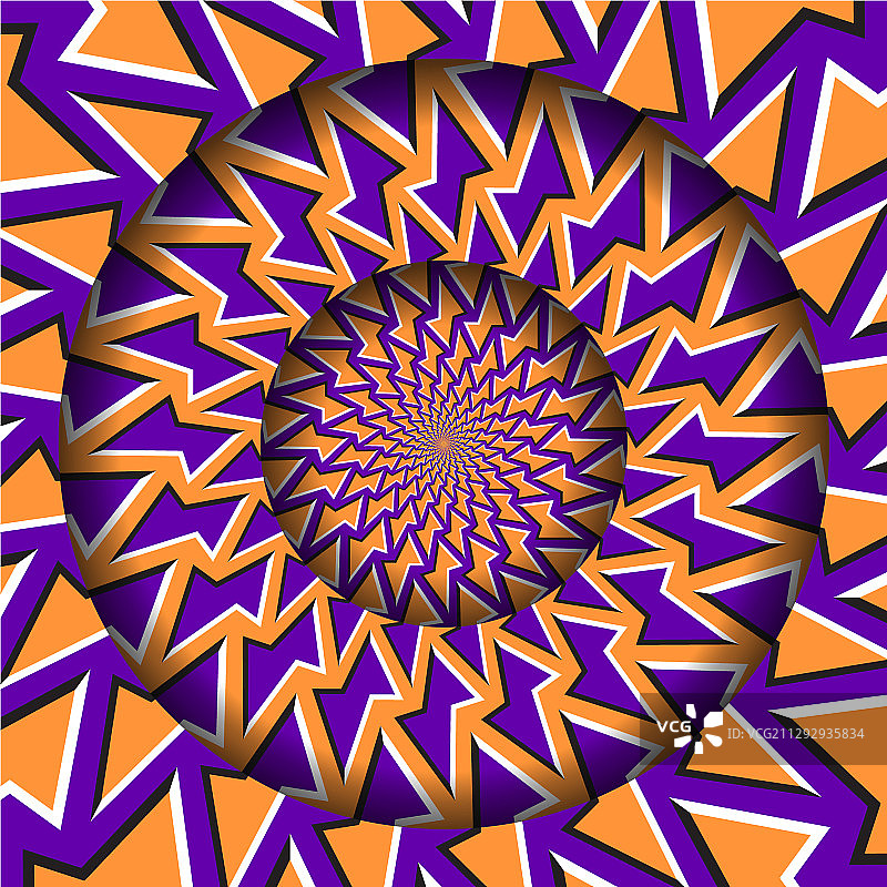 抽象的圆形框架与移动橙紫色图片素材