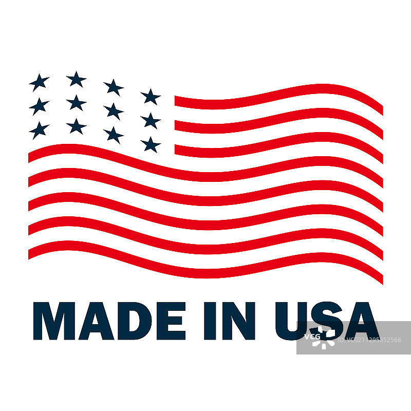 美国制造标志，美国国旗，美国图标图片素材