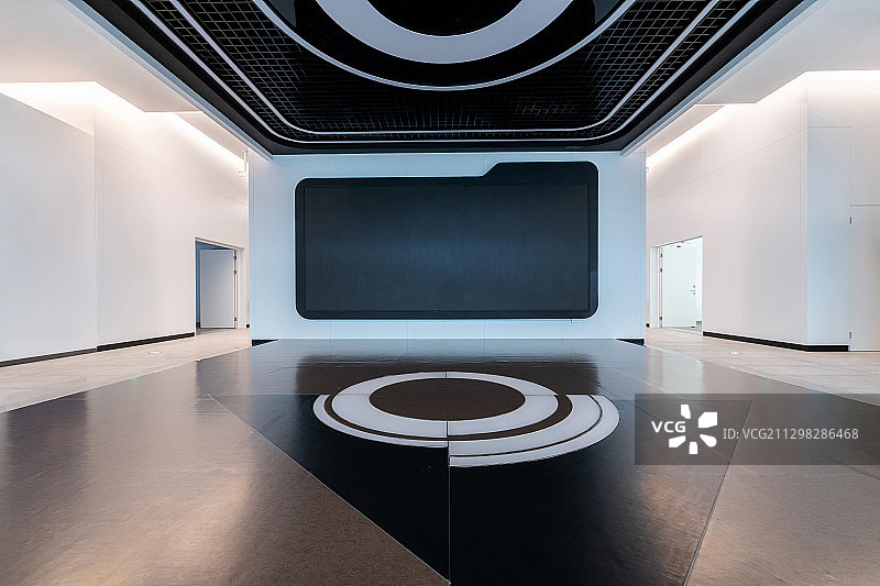 现代科技感展厅建筑室内图片素材