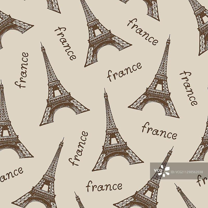 法国图案旅行米色背景图片素材