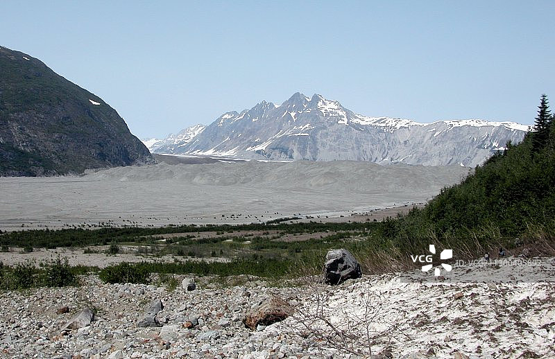 卡罗尔冰川，阿拉斯加，2004年图片素材