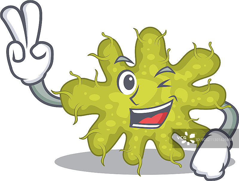快乐细菌卡通设计理念有两种图片素材