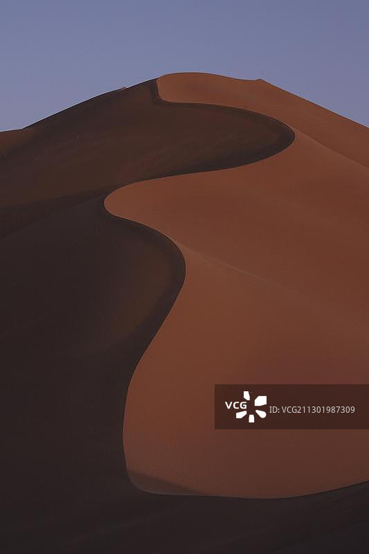 晨曦中的沙丘，Erg Chebbi，摩洛哥，非洲图片素材