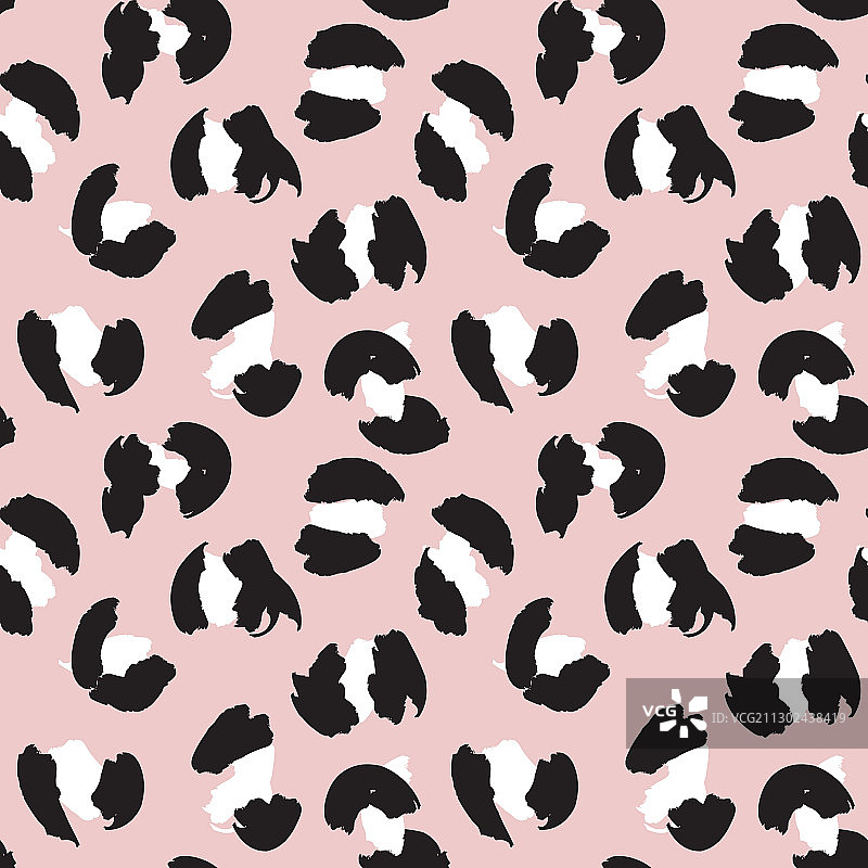 粉红动物豹纹无缝背景图片素材