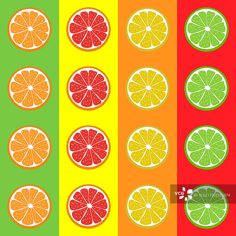 图案无缝多汁的柑橘类水果柠檬图片素材