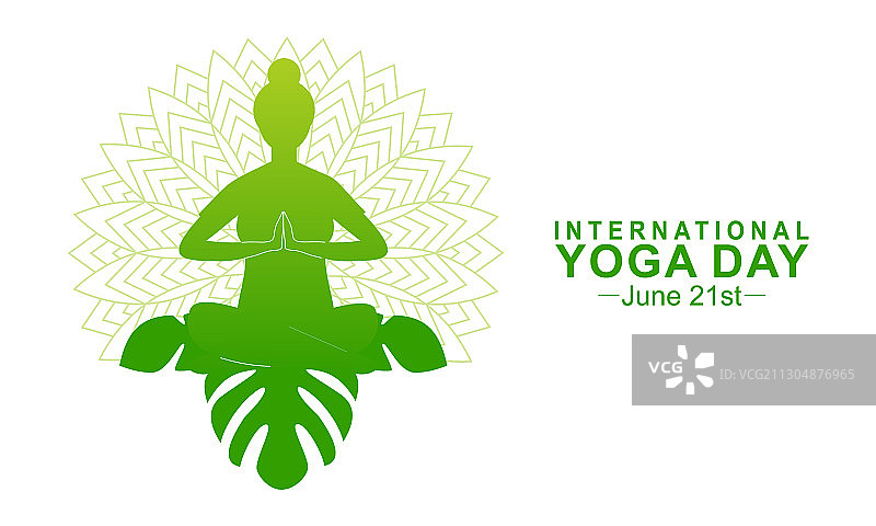 国际瑜伽日标志设计图片素材