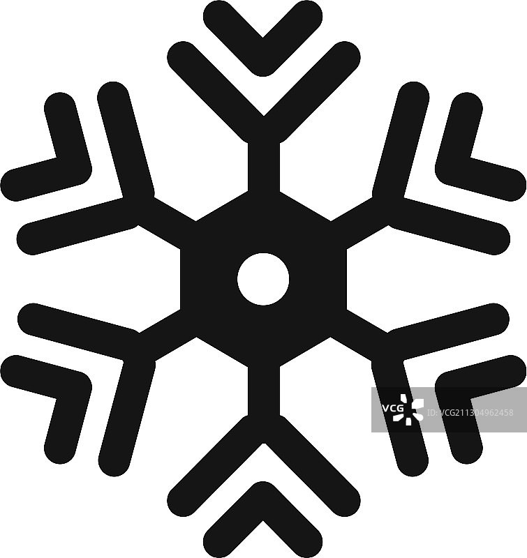 形状雪花图标简单的风格图片素材