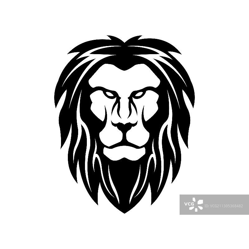 狮头吉祥物标志设计模板图片素材