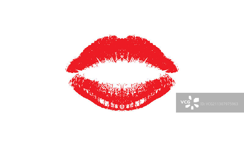 红唇吻的象征符号图片素材