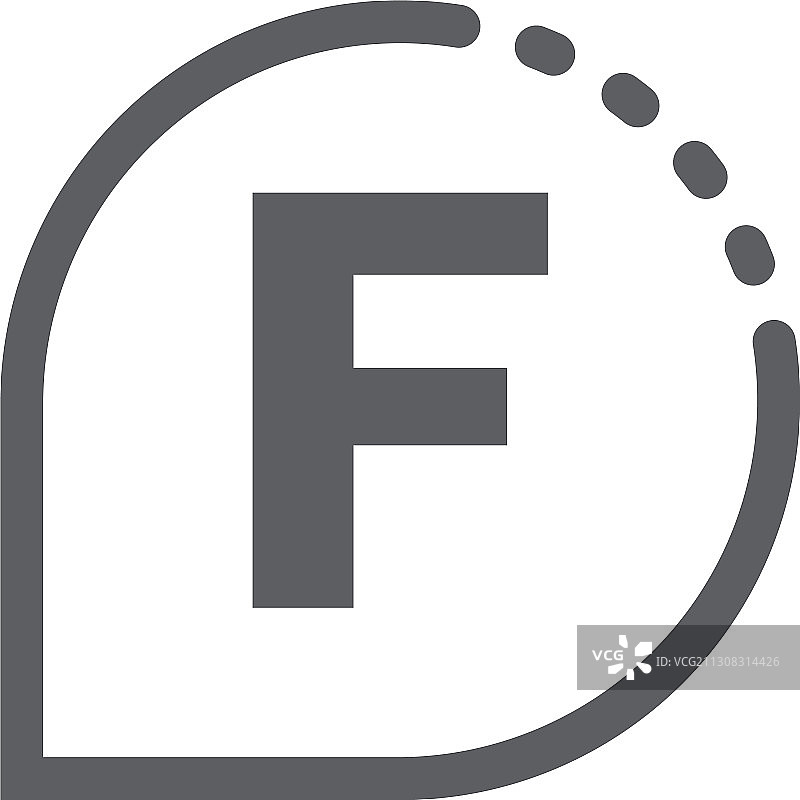 字母f标志图标平面设计理念图片素材